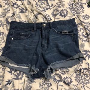 Denim shorts
